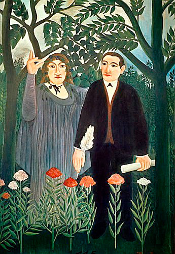 Henri Rousseau - Die Muse inspiriert den Poeten