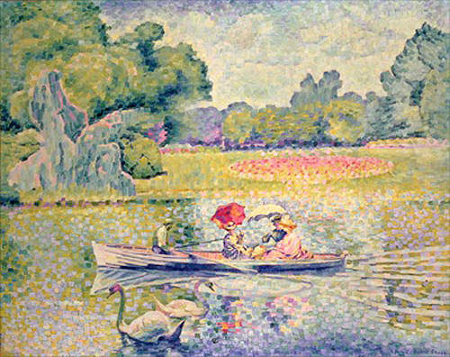 Henri-Edmond Cross - Die Promenade im Bois de Boulogne