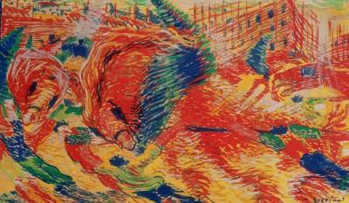 Umberto Boccioni - Die Stadt erwacht