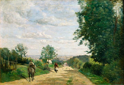 Jean Baptiste Camille Corot - Die Straße nach Sevres