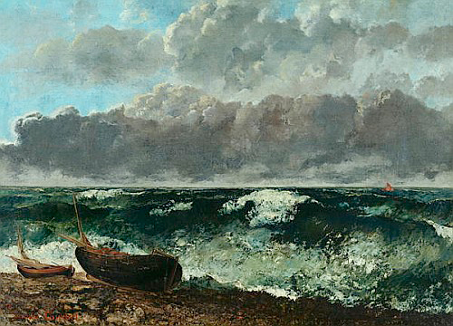 Gustave Courbet - Die stürmische See oder Die Welle