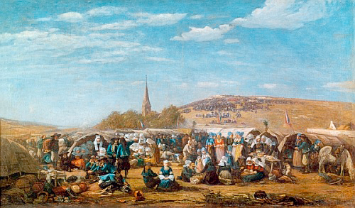 Eugéne Boudin - Die Vergebung der Heiligen Anne-La-Palud 