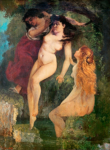 Gustave Courbet - Drei Badende