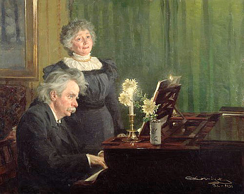 Peder Severin Kroyer - Edward Grieg mit seiner Gattin
