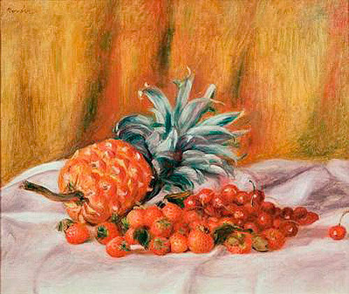 Pierre-Auguste Renoir - Erdbeeren und Ananas