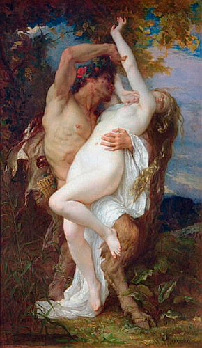 Alexandre Cabanel - Faun entführt Nymphe