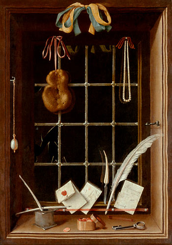Johann Georg Hinz (Hainz) - Fensterbild als Trompe l´oeil