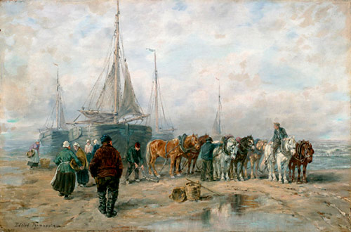 Desire Thomassin - Fischer beim Entladen ihrer Boote