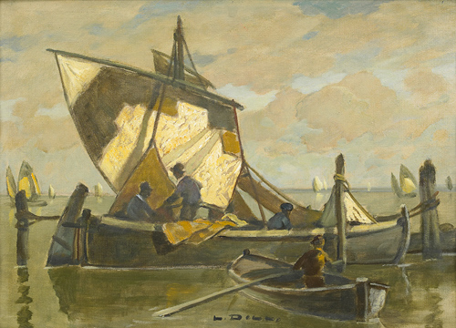 Ludwig Dill - Fischerboot von Torcello