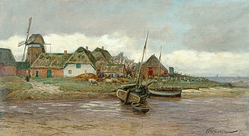 Franz Korwan - Fischerdorf am Wattenmeer