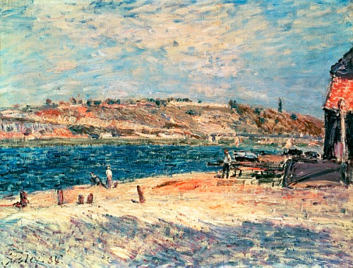 Alfred Sisley - Flußufer bei Saint-Mammes