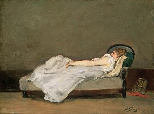 Paul Gauguin - Frau auf eiem Sofa