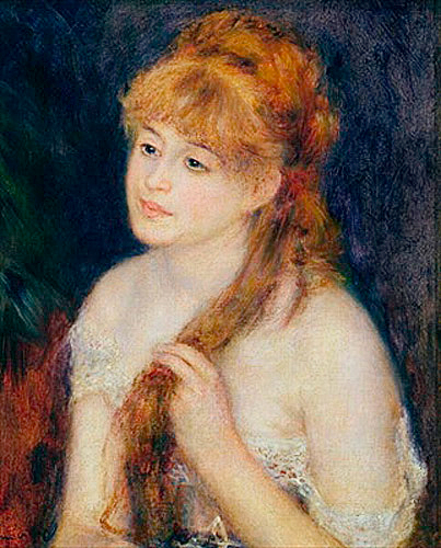 Pierre-Auguste Renoir - Frau kämmt ihr Haar