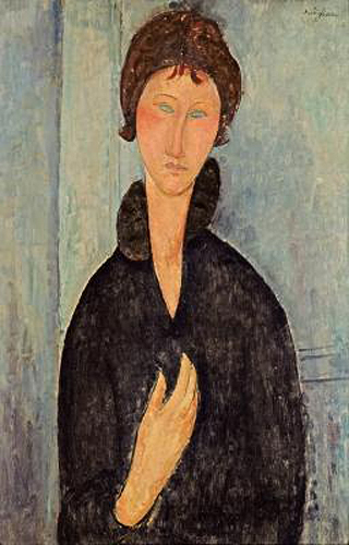 Amadeo Modigliani - Frau mit blauen Augen