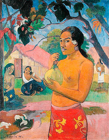 Paul Gauguin - Frau mit Mango