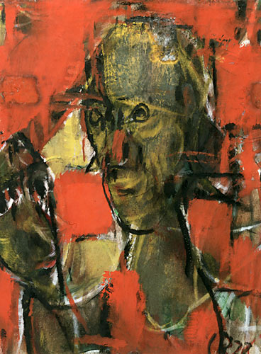 Christian Rohlfs - Frau mit Maske