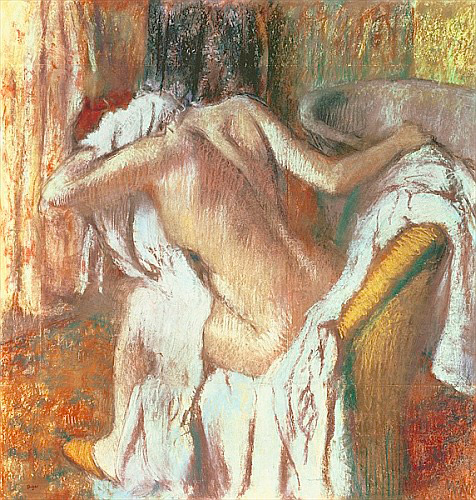 Edgar Degas - Frau trocknet sich ab