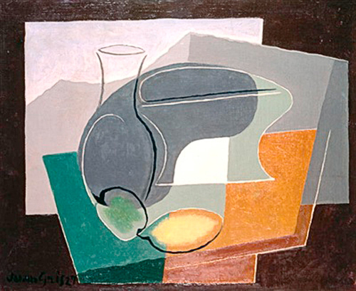 Juan Gris - Früchte und Karaffe