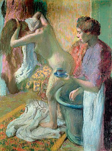 Edgar Degas - Frühstück nach dem Bad