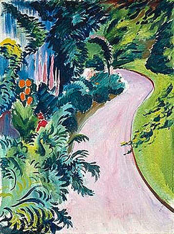 August Macke - Gartenweg