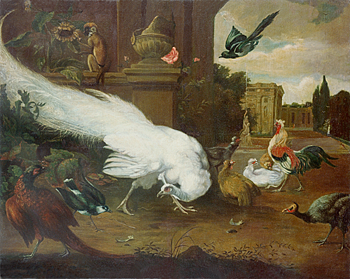 Melchior Hondecoeter - Geflügelhof am Schlosspark