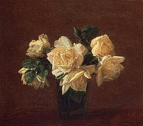 Thédore Fantin-Latour - Gelbe Rosen