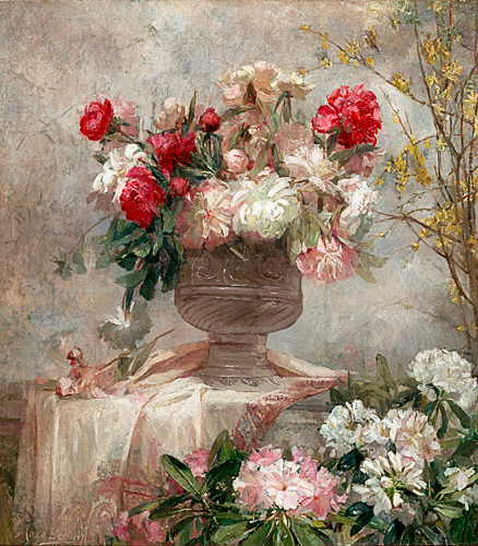 Marie de Bièvre - Großes Blumenstilleben