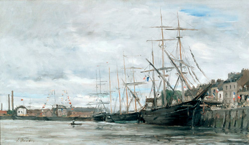 Eugéne Boudin - Hafen mit Segelschiffen