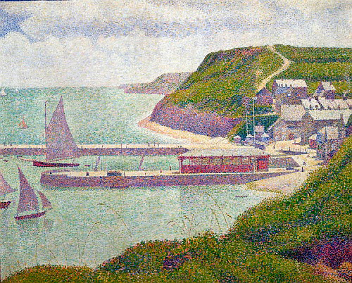 Georges-Pierre Seurat - Hafen von Port-en-Bessin bei Flut