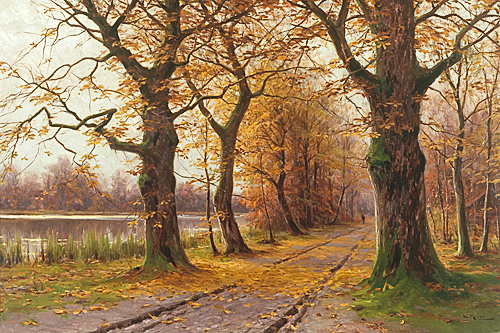 Walter Moras - Herbstliche Baumallee