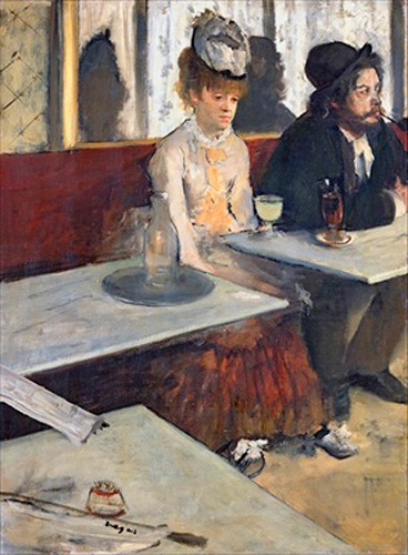 Edgar Degas - Im Café (oder: Der Absinth)