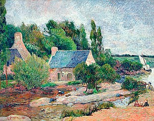 Paul Gauguin - Waschfrauen am Pont-Aven