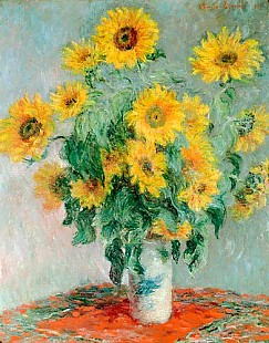 Claude Monet - Sonnenblumenstrauß