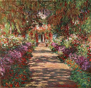 Claude Monet - Weg in Monets Garten in Giverny