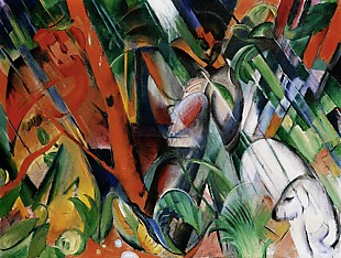 Franz Marc - Im Regen