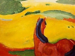 Franz Marc - Pferd in der Landschaft