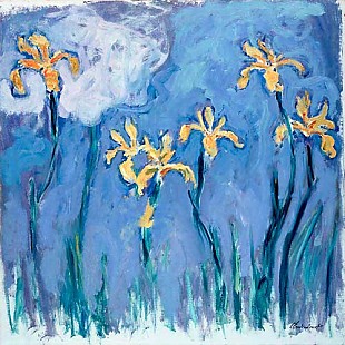 Claude Monet - Gelbe Lilien und rosa Wolke