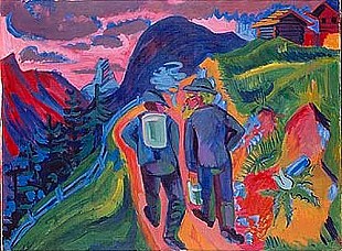 Ernst Ludwig Kirchner - Alpenweg nach dem Gewitter