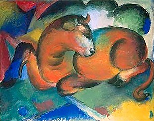 Franz Marc - Roter Stier