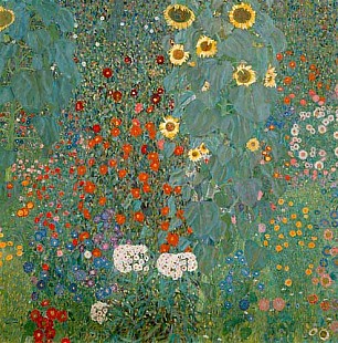 Gustav Klimt - Bauerngarten mit Sonnenblumen