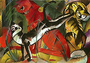 Franz Marc - Drei Katzen