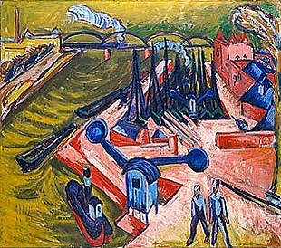 Ernst Ludwig Kirchner - Westhafen in Frankfurt am Main