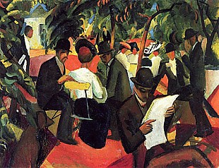 August Macke - Gartenrestaurant