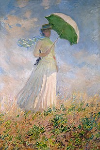 Claude Monet - Frau mit Sonnenschirm, nach rechts gewendet (Susanne Hoschedé)