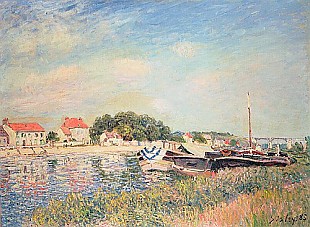Alfred Sisley - Ufer der Loing bei Saint-Mammes