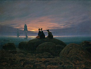 Caspar David Friedrich - Mondaufgang am Meer