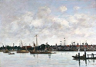 Eugéne Boudin - Die Maas bei Dordrecht