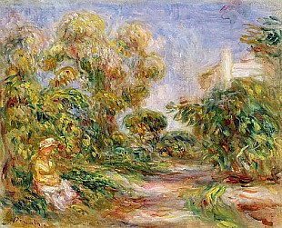 Pierre-Auguste Renoir - Frau in Landschaft