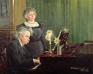 Peder Severin Kroyer - Edward Grieg mit seiner Gattin