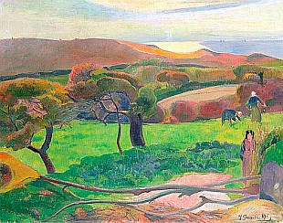 Paul Gauguin - Landschaft in der Bretagne